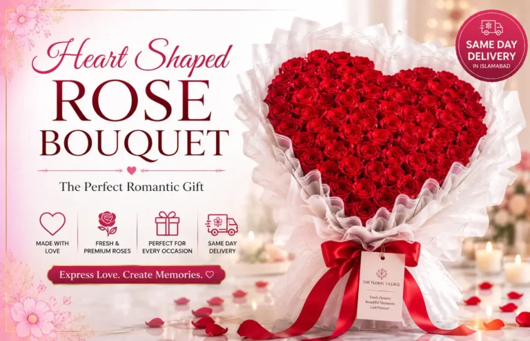 Heart Shaped Rose Bouquet